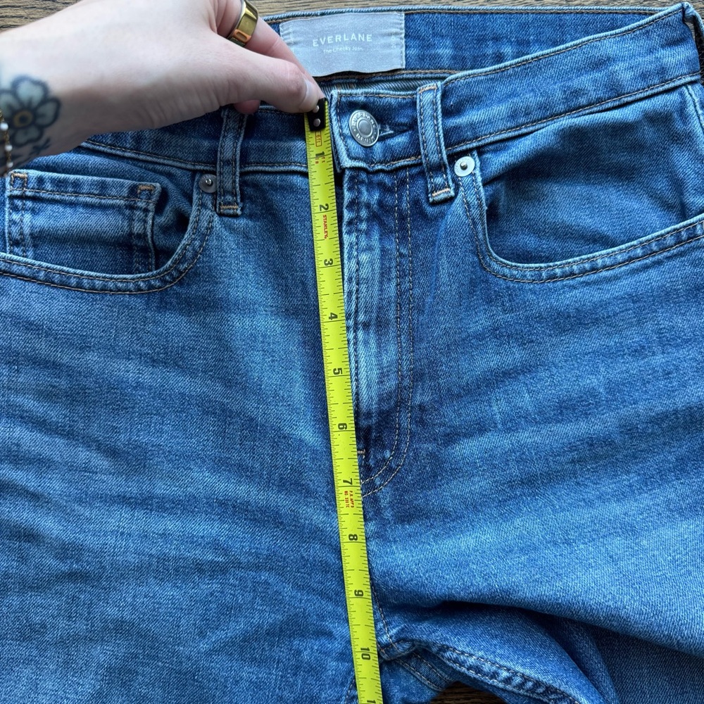 Everlane The Cheeky Jean Straight Leg High Waist Blue Denim 26 - Picture 8 of 11